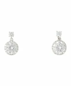 Gregory Ladner Cubic Zirconia Crystal Drop Earring