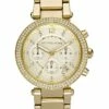 Michael Kors Gold Stainless Steel Chronograph Watch MK5354
