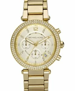 Michael Kors Gold Stainless Steel Chronograph Watch MK5354