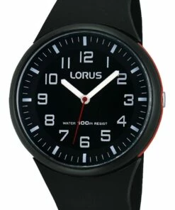 Lorus RR47DX 9 Black/Red DIgital Sports Watch