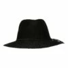 Rigon Wash & Wear Black Fedora Hat RL73
