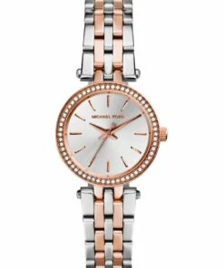 Michael Kors Darci Petite Silver/Rose Stainless Steel Luxury Watch MK3298