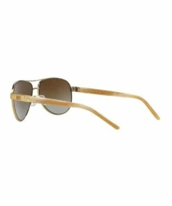 Ralph Lauren Polarised Gold Creme Pilot Sunglasses RA4004 314753 -RAY-BAN Online Store 248667310 5 720x928