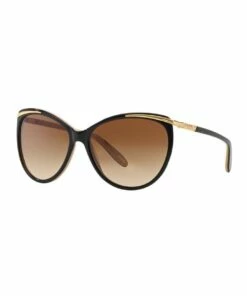 Ralph Lauren Black/Oatmeal Butterfly Sunglasses RA5150 348760