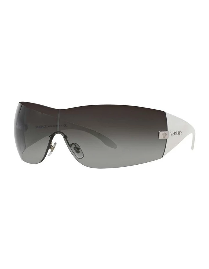 Versace Silver Shield Sunglasses VE2054 271205 1 Versace Silver Shield Sunglasses VE2054 271205