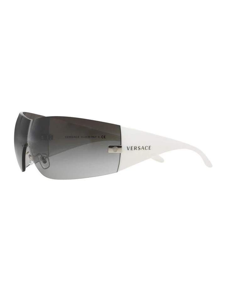Versace Silver Shield Sunglasses VE2054 271205 3 Versace Silver Shield Sunglasses VE2054 271205 - Image 3