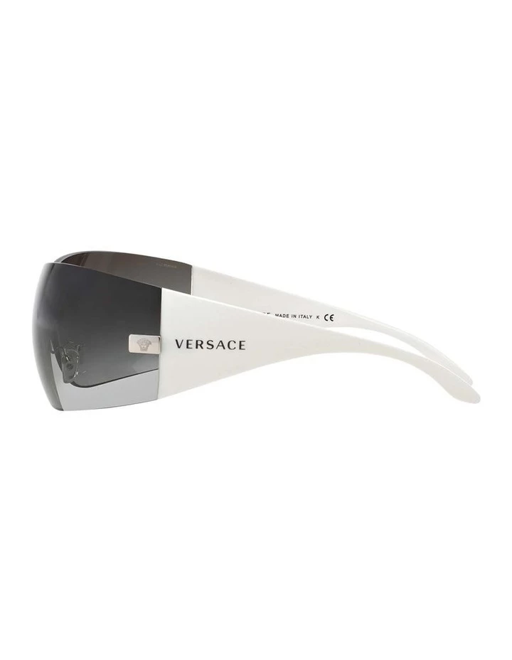 Versace Silver Shield Sunglasses VE2054 271205 4 Versace Silver Shield Sunglasses VE2054 271205 - Image 4