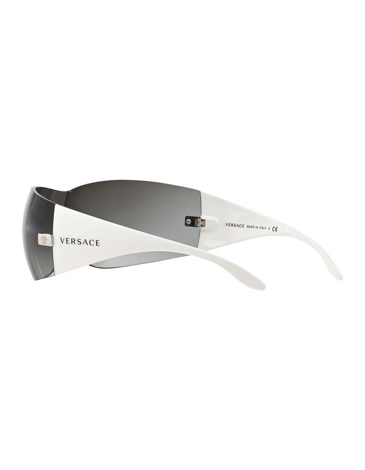 Versace Silver Shield Sunglasses VE2054 271205 5 Versace Silver Shield Sunglasses VE2054 271205 - Image 5