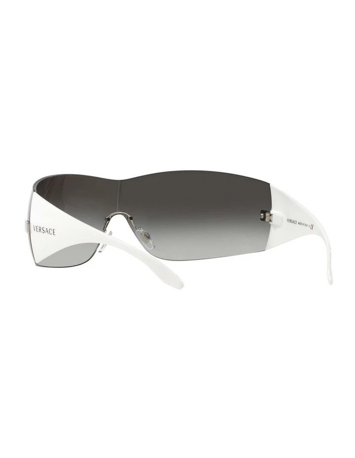 Versace Silver Shield Sunglasses VE2054 271205 6 Versace Silver Shield Sunglasses VE2054 271205 - Image 6