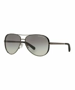 Michael Kors Gunmetal Aviator Sunglasses MK5004 370111