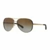 Michael Kors Polarised Gold Aviator Sunglasses MK5004 370112
