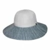 Rigon Alice White/ Blue Capeline Hat RL22