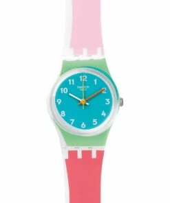 Swatch De Travers Multicoloured Silicone Quartz Watch