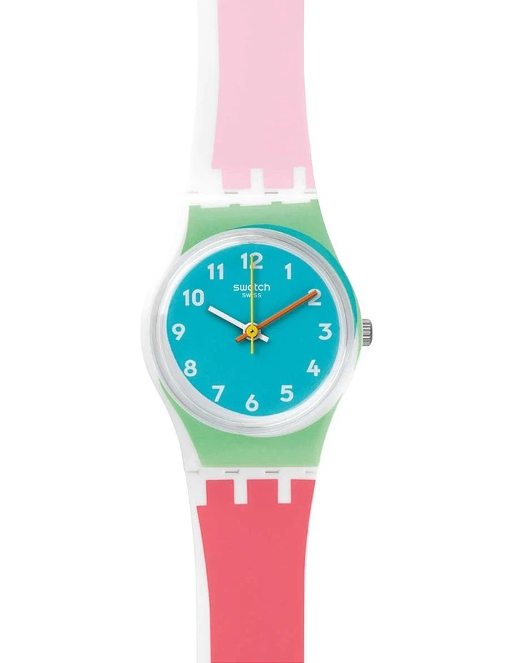Swatch De Travers Multicoloured Silicone Quartz Watch 1 Swatch De Travers Multicoloured Silicone Quartz Watch