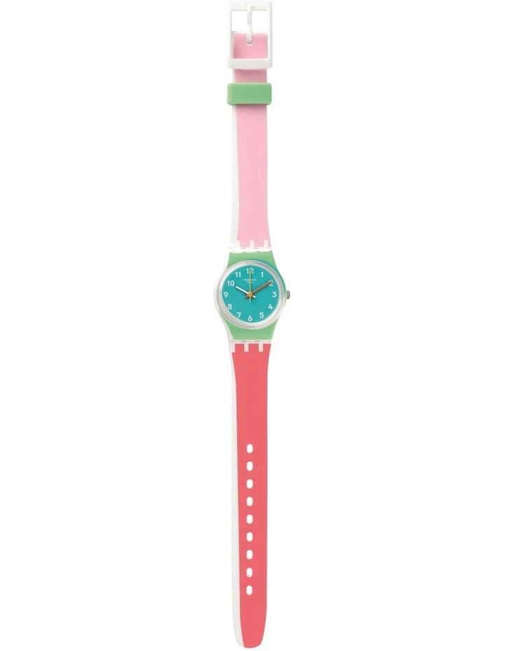 Swatch De Travers Multicoloured Silicone Quartz Watch 2 Swatch De Travers Multicoloured Silicone Quartz Watch - Image 2