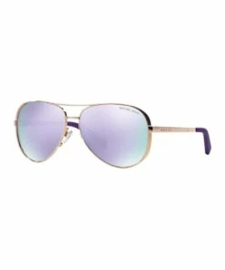 Michael Kors Rose Gold/Purple Aviator Sunglasses MK5004 378513