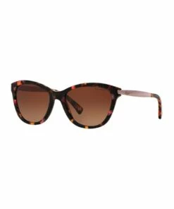 Ralph Lauren Polarised Pink Marble Cat Eye Sunglasses RA5201 386322