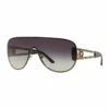 Versace Pale Gold/Black Shield Sunglasses VE2166 386666