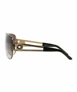 Versace Pale Gold/Black Shield Sunglasses VE2166 386666 -RAY-BAN Online Store 378024490 4 720x928