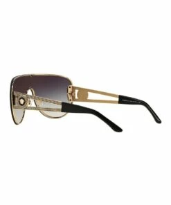 Versace Pale Gold/Black Shield Sunglasses VE2166 386666 -RAY-BAN Online Store 378024490 5 720x928