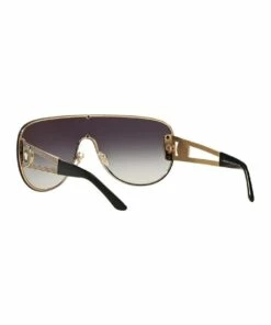 Versace Pale Gold/Black Shield Sunglasses VE2166 386666 -RAY-BAN Online Store 378024490 6 720x928