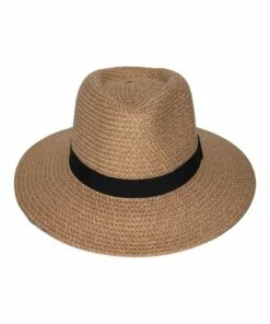Rigon Braided Natural Fedora Hat RL80