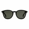Le Specs Bandwagon Black Round Sunglasses