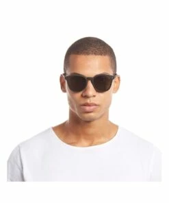 Le Specs Bandwagon Black Round Sunglasses -RAY-BAN Online Store 506940400 5 720x928