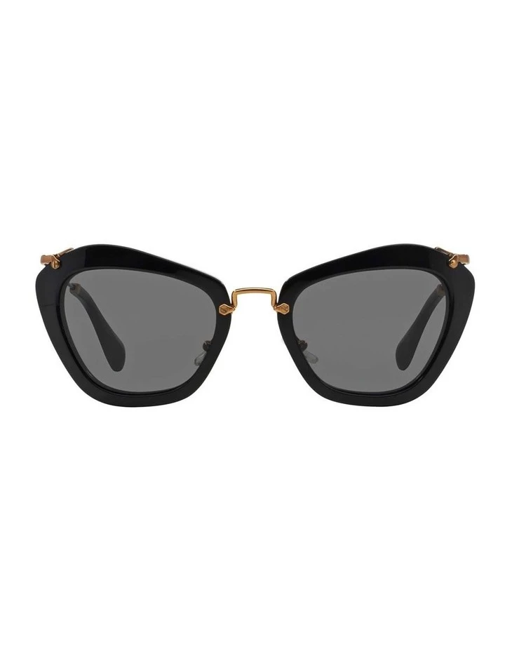 Miu Miu Black Cat Eye Sunglasses MU 10NS 345214 2 Miu Miu Black Cat Eye Sunglasses MU 10NS 345214 - Image 2