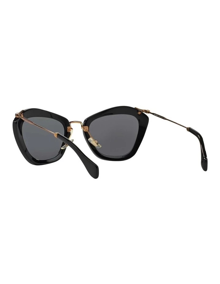 Miu Miu Black Cat Eye Sunglasses MU 10NS 345214 6 Miu Miu Black Cat Eye Sunglasses MU 10NS 345214 - Image 6