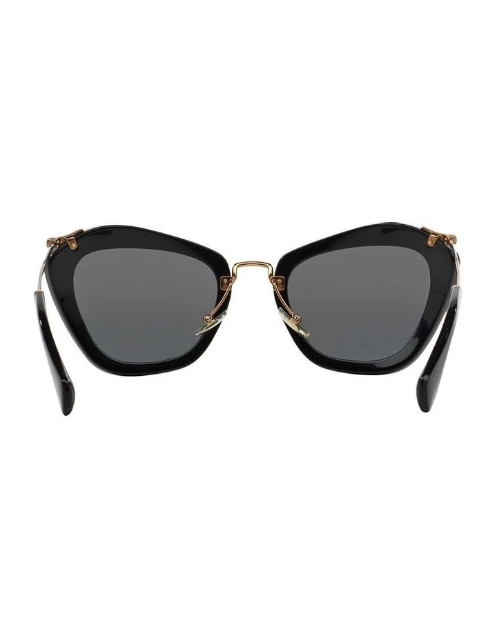 Miu Miu Black Cat Eye Sunglasses MU 10NS 345214 7 Miu Miu Black Cat Eye Sunglasses MU 10NS 345214 - Image 7