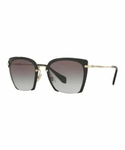 Miu Miu Black Square Sunglasses MU 52RS 390934