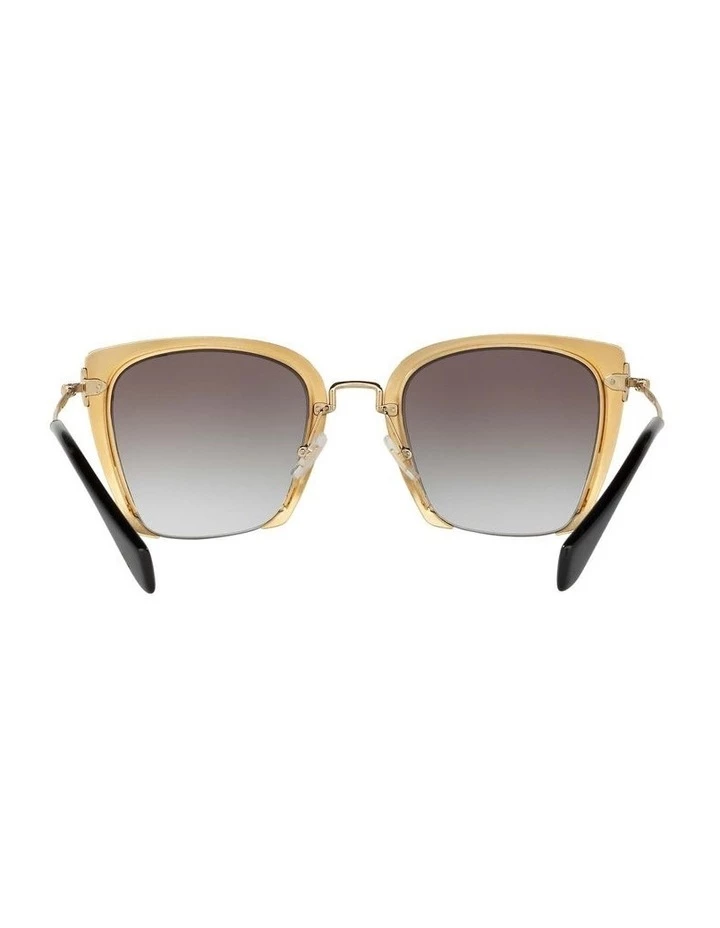 Miu Miu Black Square Sunglasses MU 52RS 390934 7 Miu Miu Black Square Sunglasses MU 52RS 390934 - Image 7