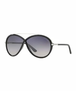 Tom Ford Tamara Black Oval Sunglasses 388155