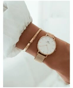 Daniel Wellington Petite Melrose 32mm White/Rose Gold Stainless Steel Quartz Watch -RAY-BAN Online Store 518623480 6 1 720x928
