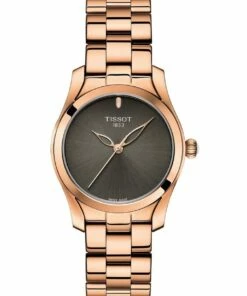 Tissot T-Wave Rose Gold Stainless Steel Quartz Watch T112.210.33.061.00