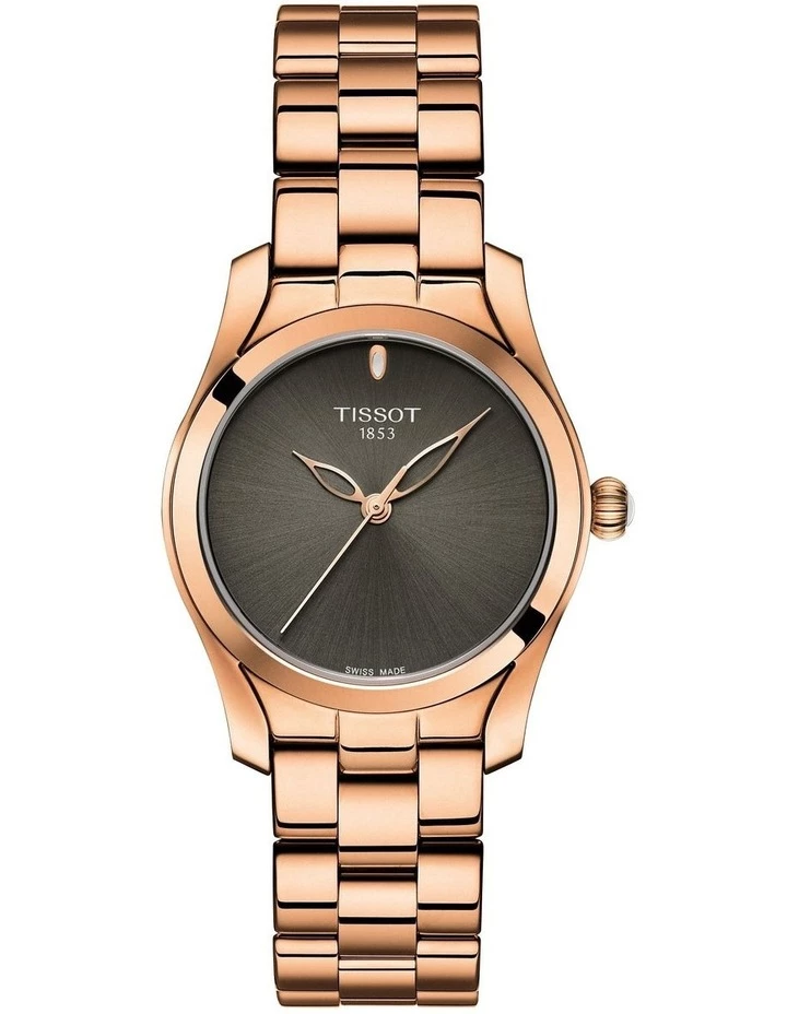 Tissot T-Wave Rose Gold Stainless Steel Quartz Watch T112.210.33.061.00 1 Tissot T-Wave Rose Gold Stainless Steel Quartz Watch T112.210.33.061.00