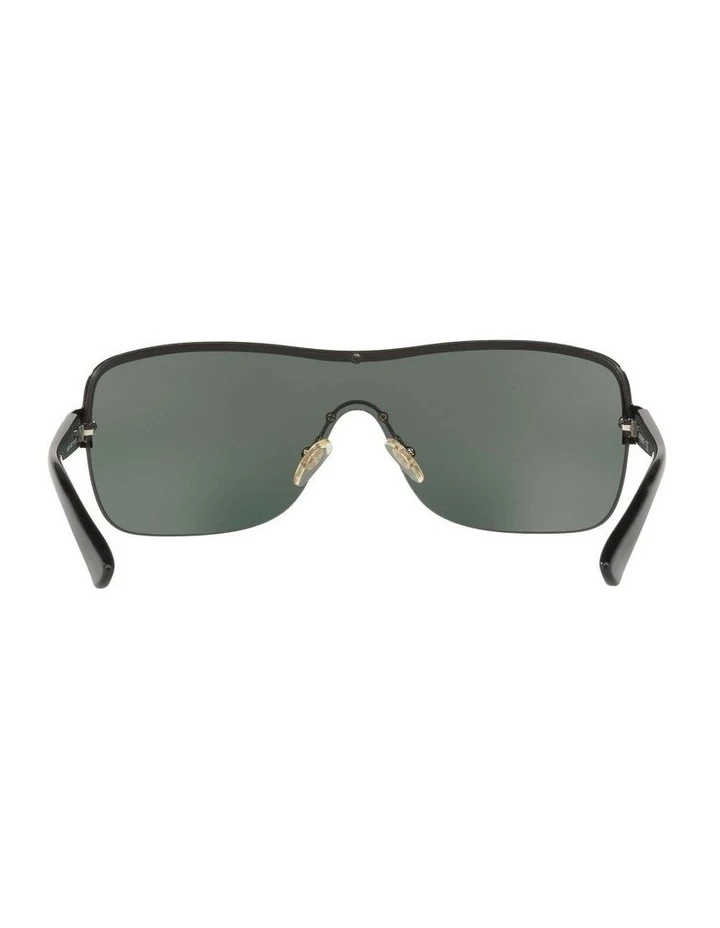 Sunglass Hut Collection Black Shield Sunglasses HU1003 409038 7 Sunglass Hut Collection Black Shield Sunglasses HU1003 409038 - Image 7