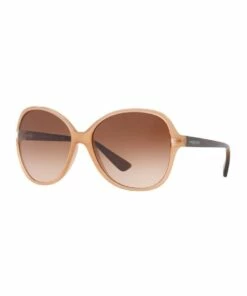 Sunglass Hut Collection Beige Oval Sunglasses HU2001 409072