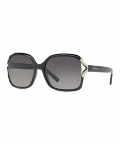 Sunglass Hut Collection Polarised Black Square Sunglasses HU2002 409073