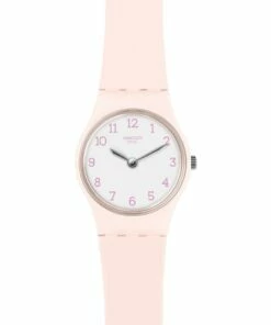 Swatch Pinkbelle Pink Silicone Quartz Watch