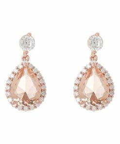 Gregory Ladner Silk Teardrop Rose Gold/Silk Earrings