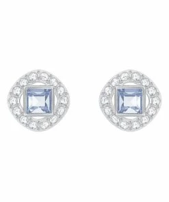 Swarovski Angelic Square Aquamarine Stud Earrings