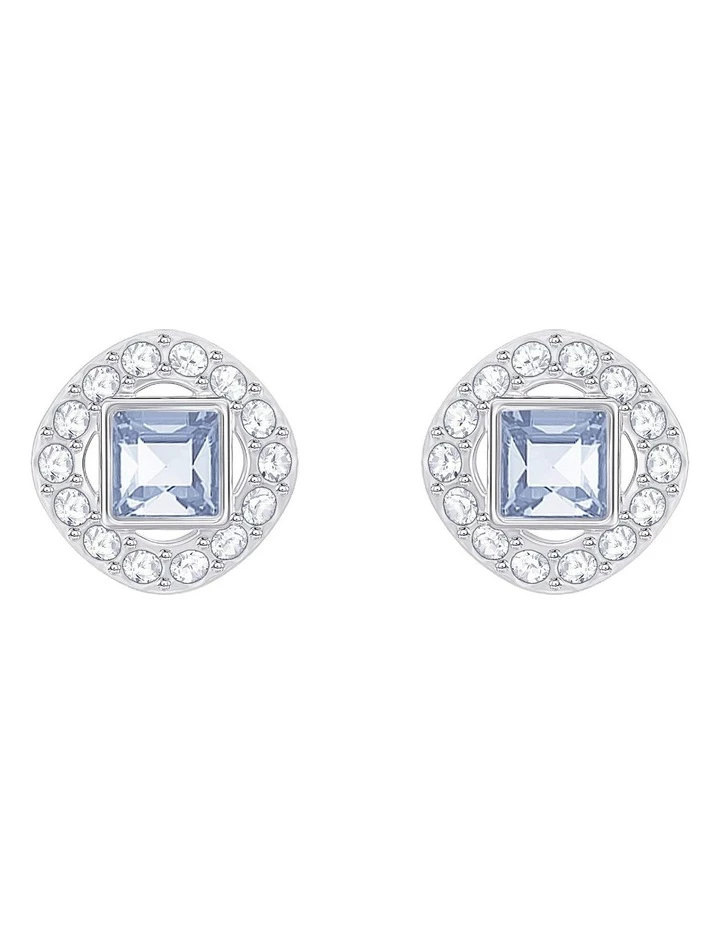 Swarovski Angelic Square Aquamarine Stud Earrings 1 Swarovski Angelic Square Aquamarine Stud Earrings