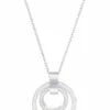 Swarovski Hollow Pendant Silver Necklace