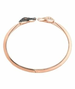 Swarovski Facet Swan Black/White with Mixed Metal Finish Bangle -RAY-BAN Online Store 535611250 3 720x928