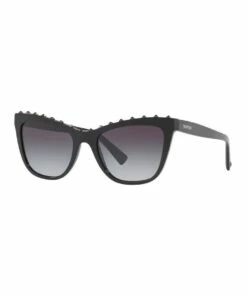 Valentino Black Cat Eye Sunglasses VA4022 408407