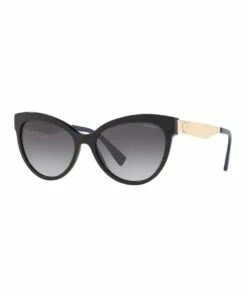 Versace Polarised Black Cat Eye Sunglasses VE4338 407841