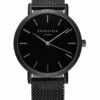 Rosefield The Mercer38mm Black Mesh Black Dial Watch MBB M43