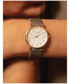 Rosefield West Village MOP Dial Rosegold 33MM Grey Leather Analog Watch WEGR W75 -RAY-BAN Online Store 550017640 4 720x928